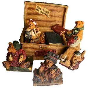 Boyds Bears And Friends Bearstone 10th Anniversary Baileys Ol Trunk